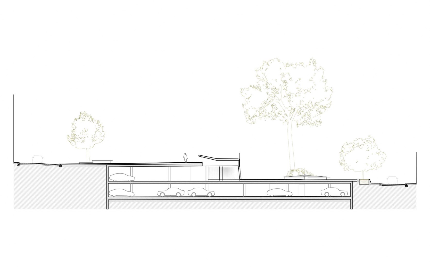 2016 section. Fonamental. Plaza Mallorca renovation by Son Estudi.
