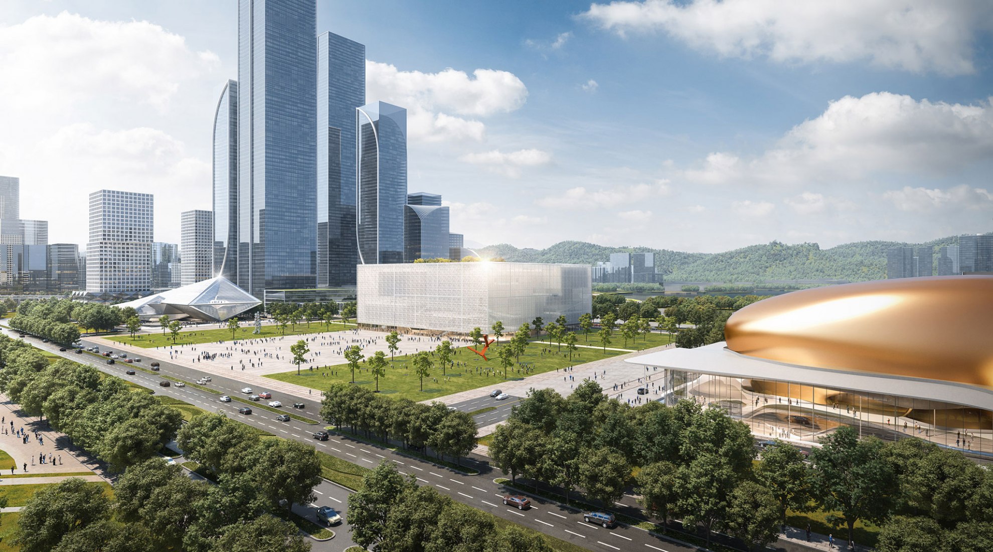 Renderings courtesy of Sou Fujimoto Architects.