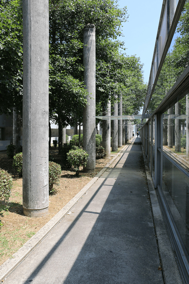 Jardín de la Escuela de Música por Eduardo Souto de Moura. Fotografía Ⓒ José Juan Barba.