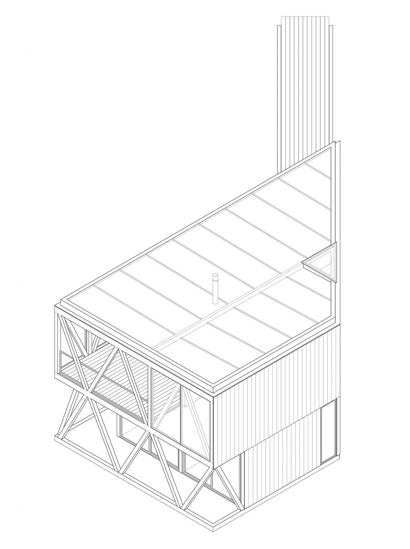 Axonometry. Morla House by Stanaćev-Granados.
