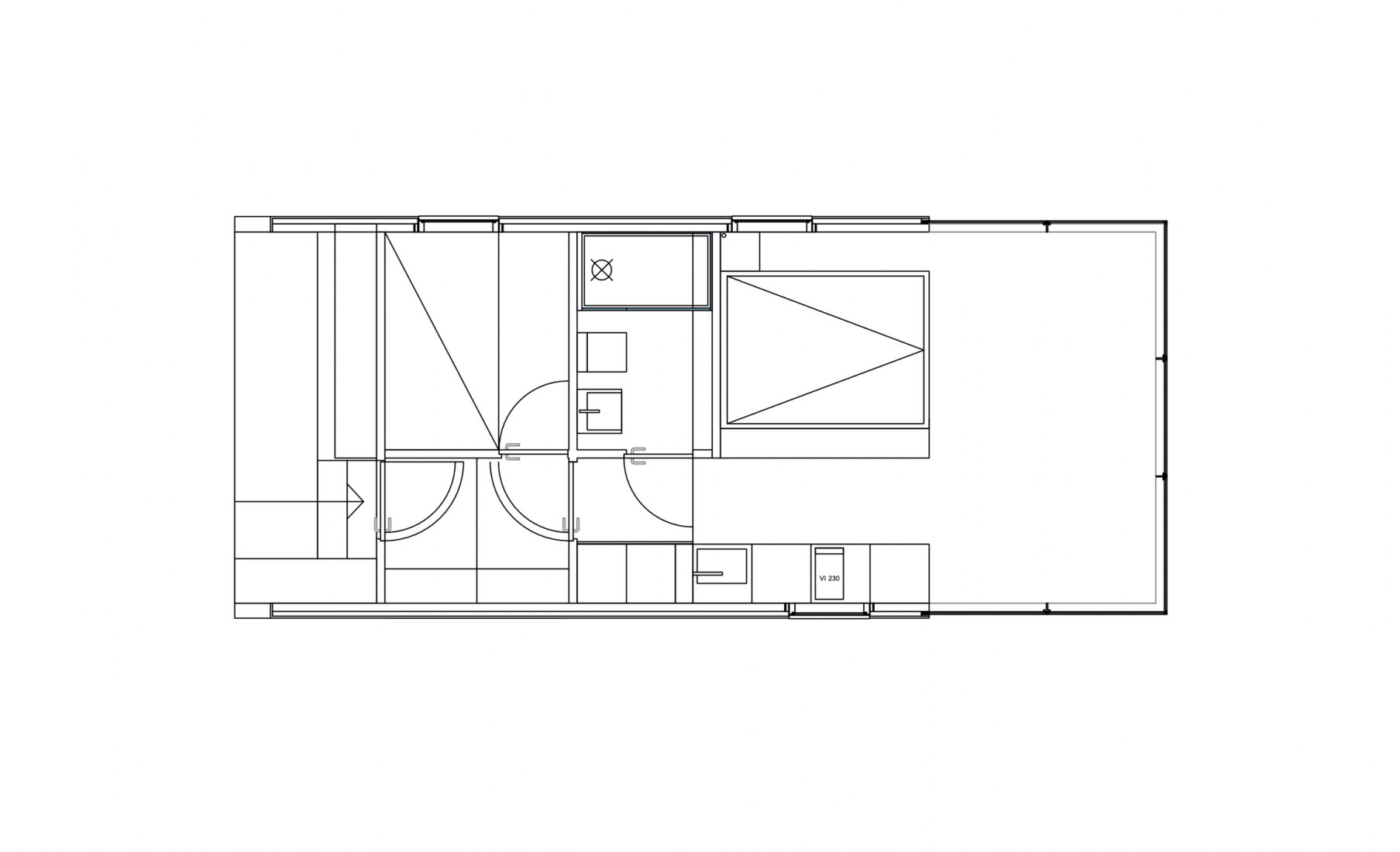 Plano de planta. Ampliación del resort Manshausen 2.0 por Stinessen Arkitektur.