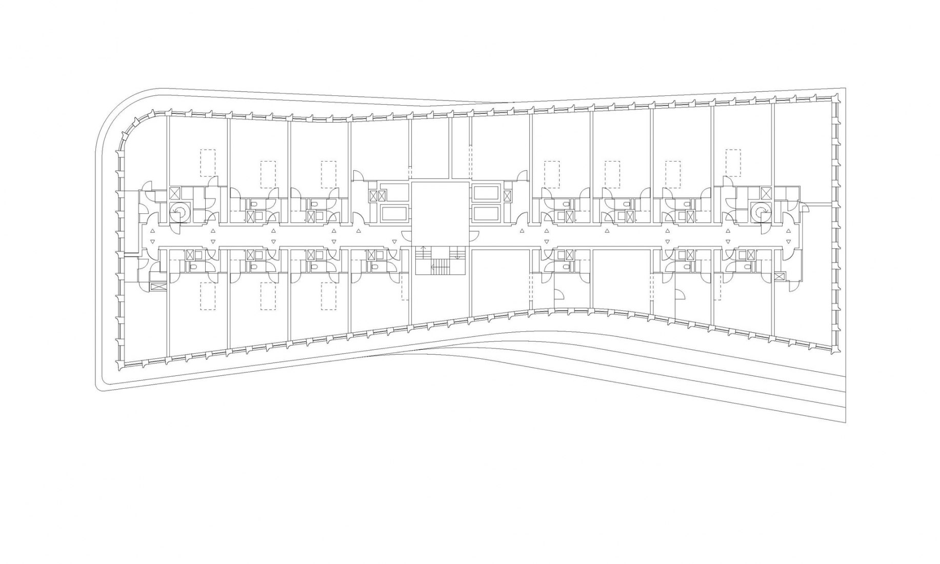 Plano de planta 04. De Jakoba viviendas públicas por Studioninedots. 