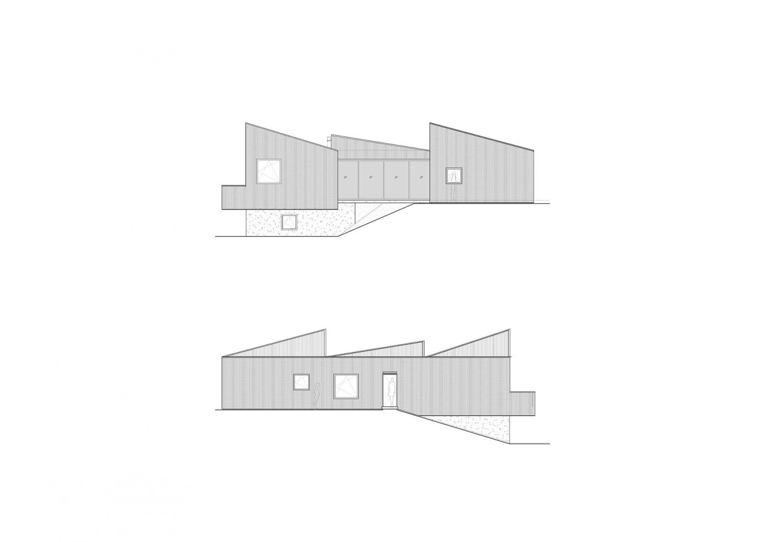 Elevations. Sula house by Sukunfuku studio.