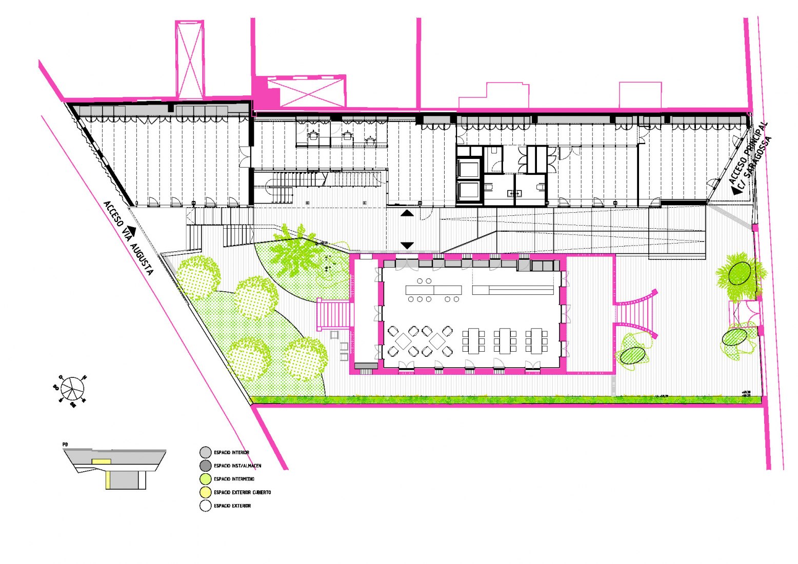 Planta baja. Vil·la Urània, a complex of NZEB facilities. Cortesía de SUMO Arquitectes + Yolanda Olmo