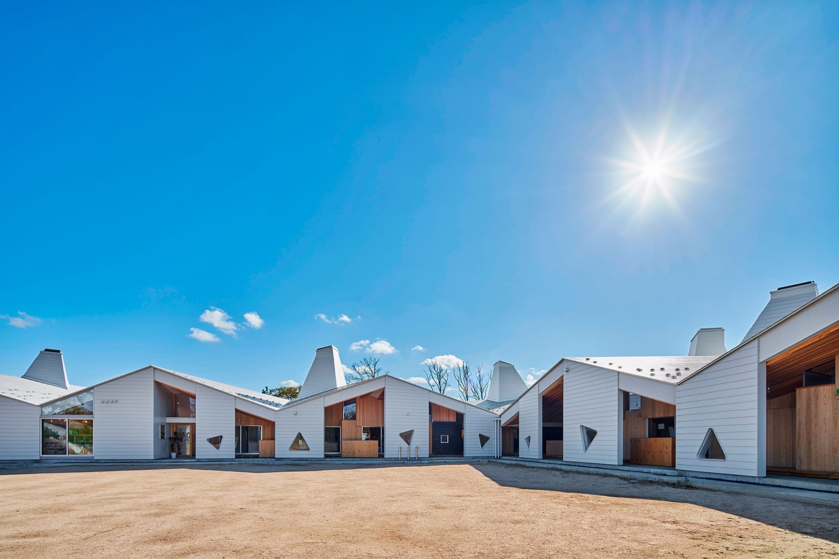 Center for Early Childhood Education and Care by Takeru Shoji Architects. Photograph by Koji Fujii.