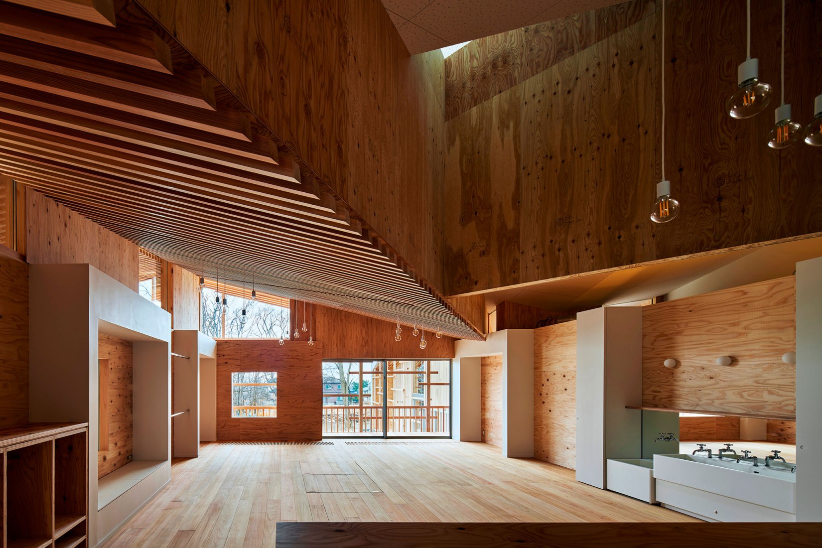 Center for Early Childhood Education and Care by Takeru Shoji Architects. Photograph by Koji Fujii.