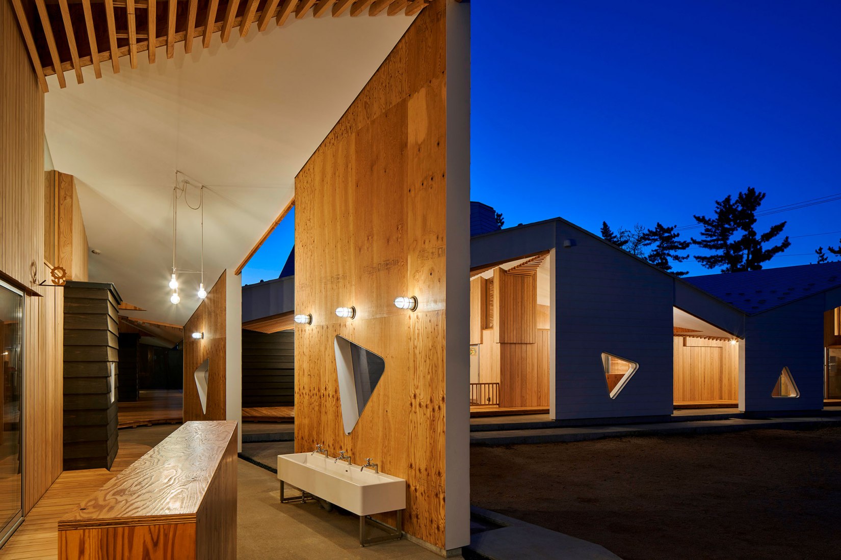 Center for Early Childhood Education and Care by Takeru Shoji Architects. Photograph by Koji Fujii.