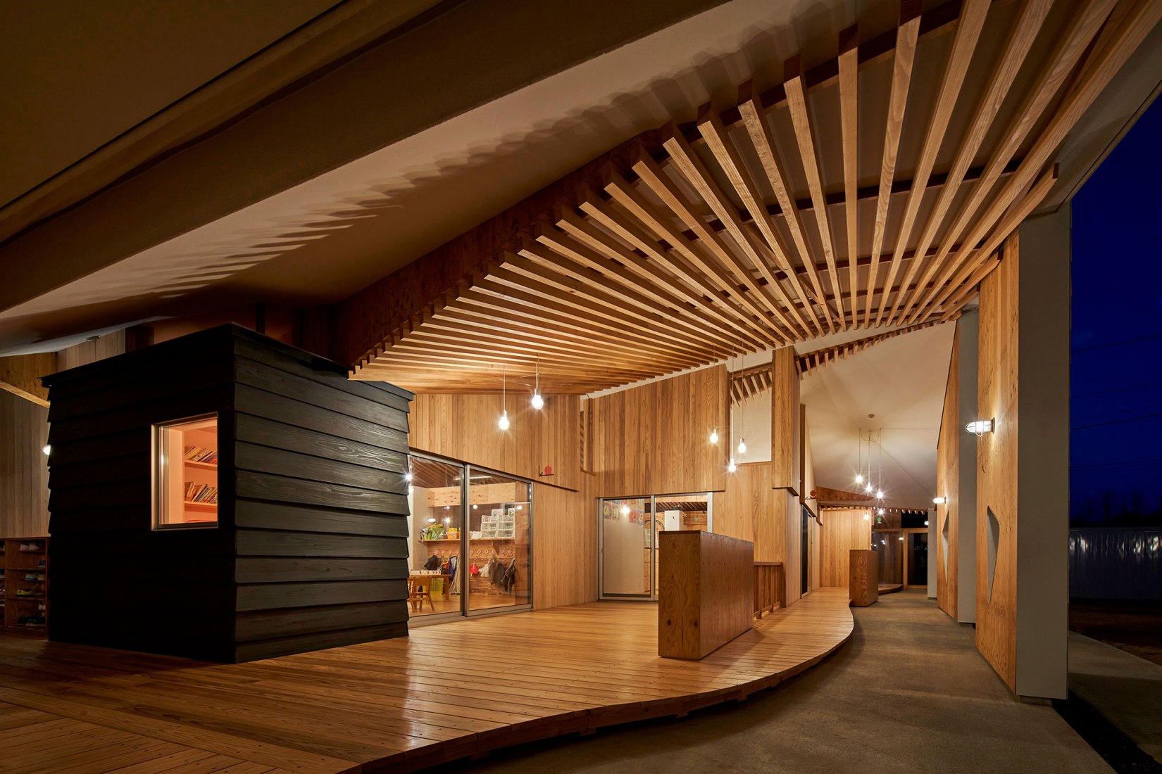 Center for Early Childhood Education and Care by Takeru Shoji Architects. Photograph by Koji Fujii.