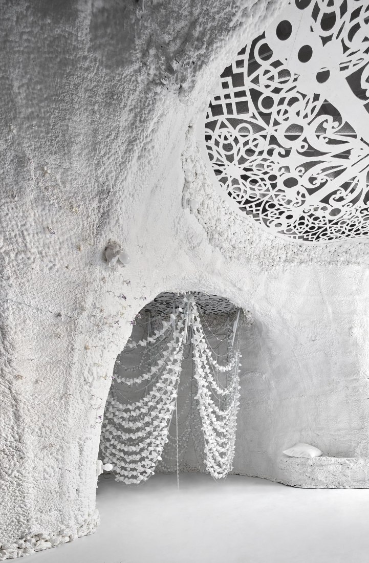 ‘GROTTO’. Meeting space and shop for Swatch by TAKK. Photograph by José Hevia