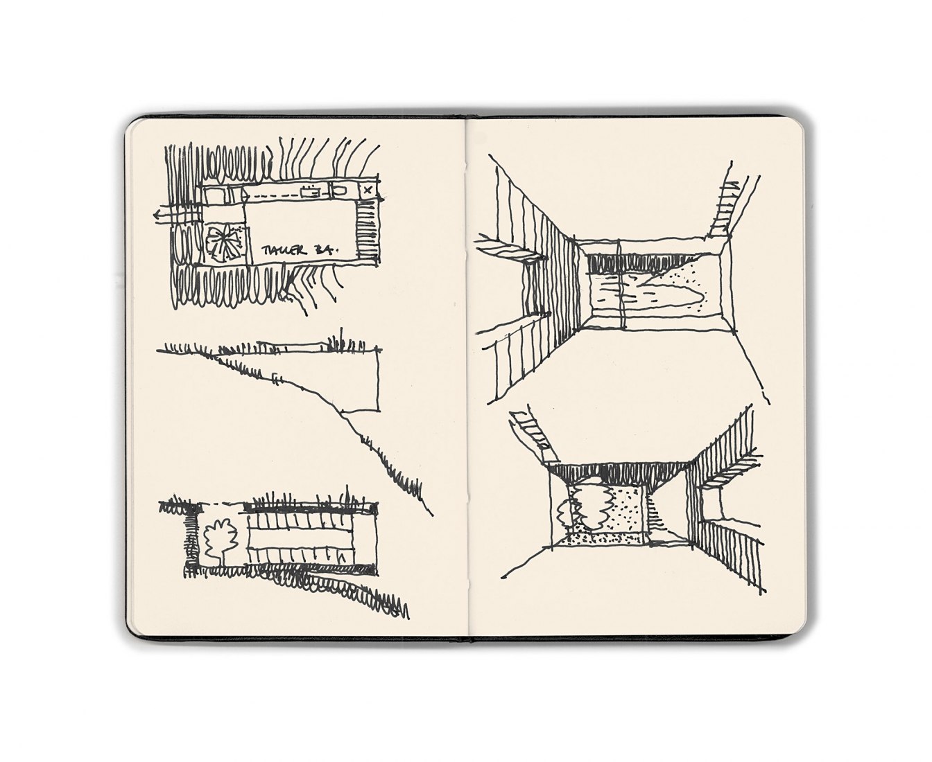 Sketch. Painting studio in bahía azul by Felipe Assadi and Francisca Pulido