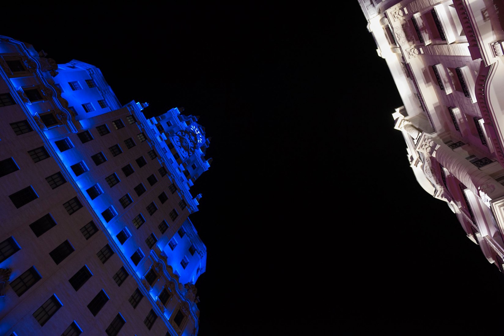 World Autism Day, 'Light it Up Blue'. Image courtesy of Telefónica