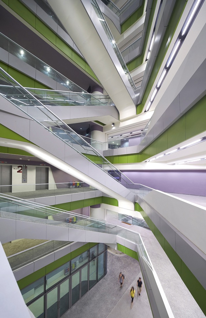 Hall. Singapore University of Technology & Design by UNStudio and DP Architects. Photograph © Hufton+Crow. 