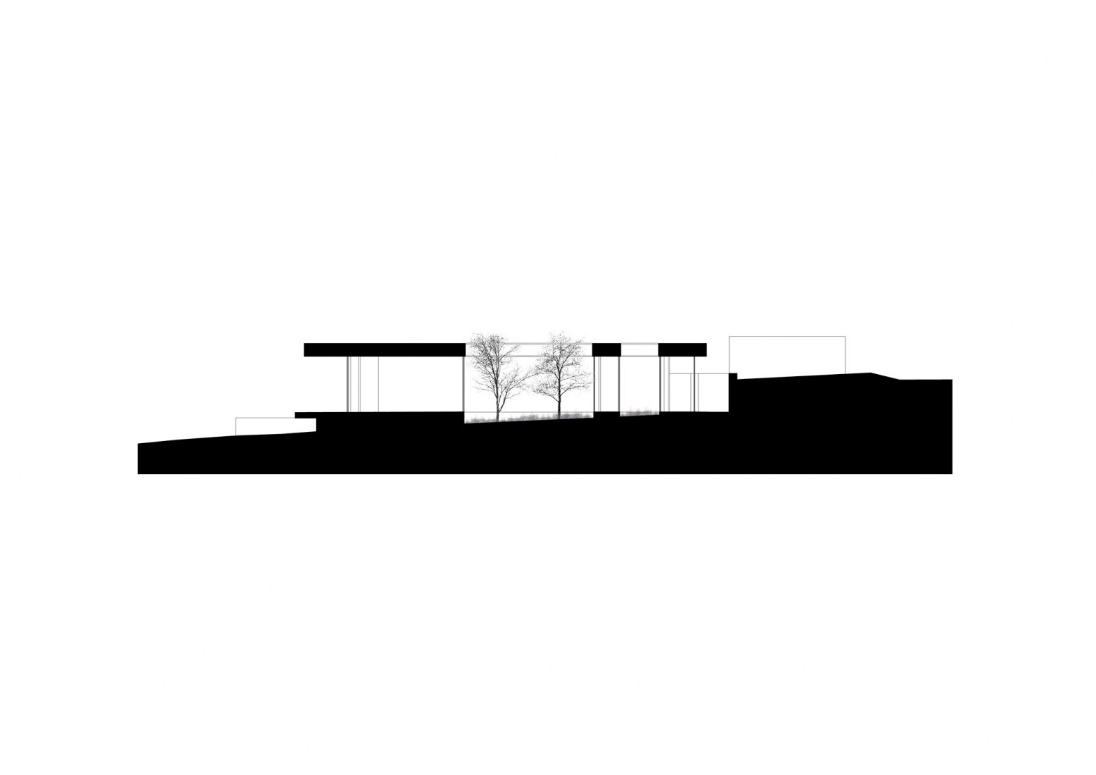 Sección. Villa SESOM por Jaime Prous Architects