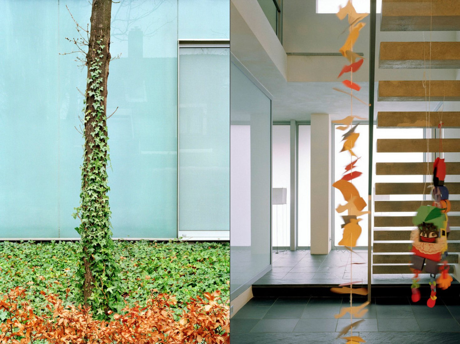 Detalles fachada y escalera. Villa van Zanten. Imagen cortesía de © Wiel Arets Architects.