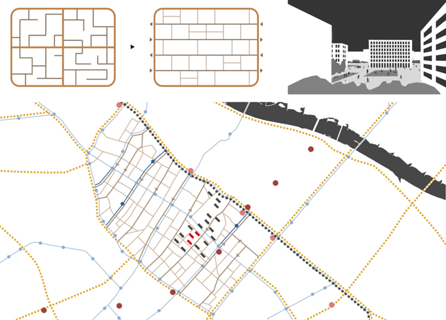 Movilidad - reestructuración. Concurso, 1er premio Europan 12 Varsovia. Por Adrià Guardiet.