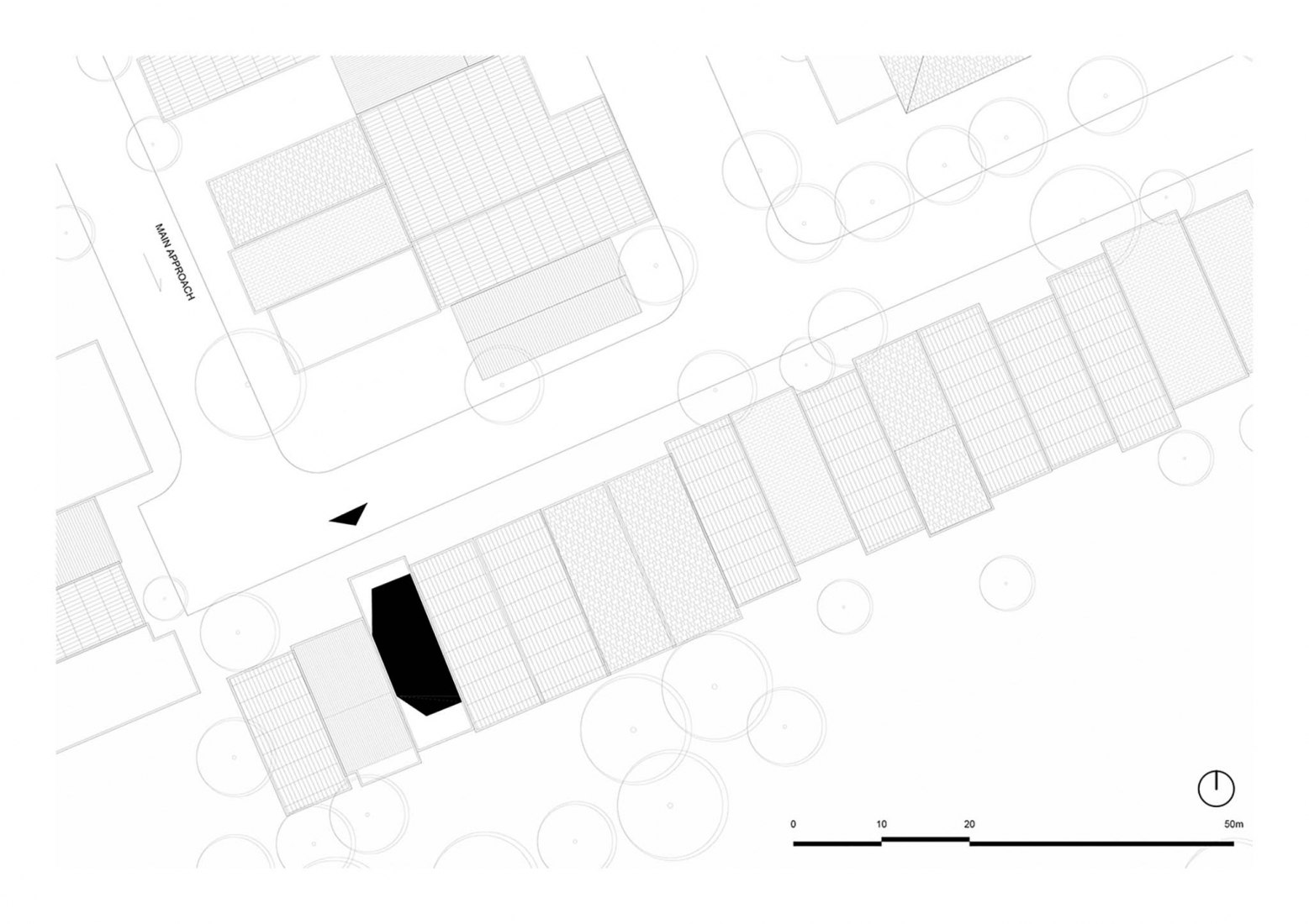 Site plan. Ha House by Vo Trong Nghia Architects.