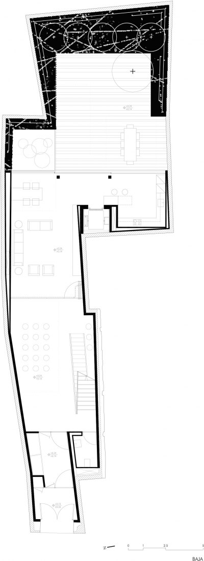 Ground floor plan. A11 House by Vázquez Consuegra. Courtesy by Vázquez Consuegra.