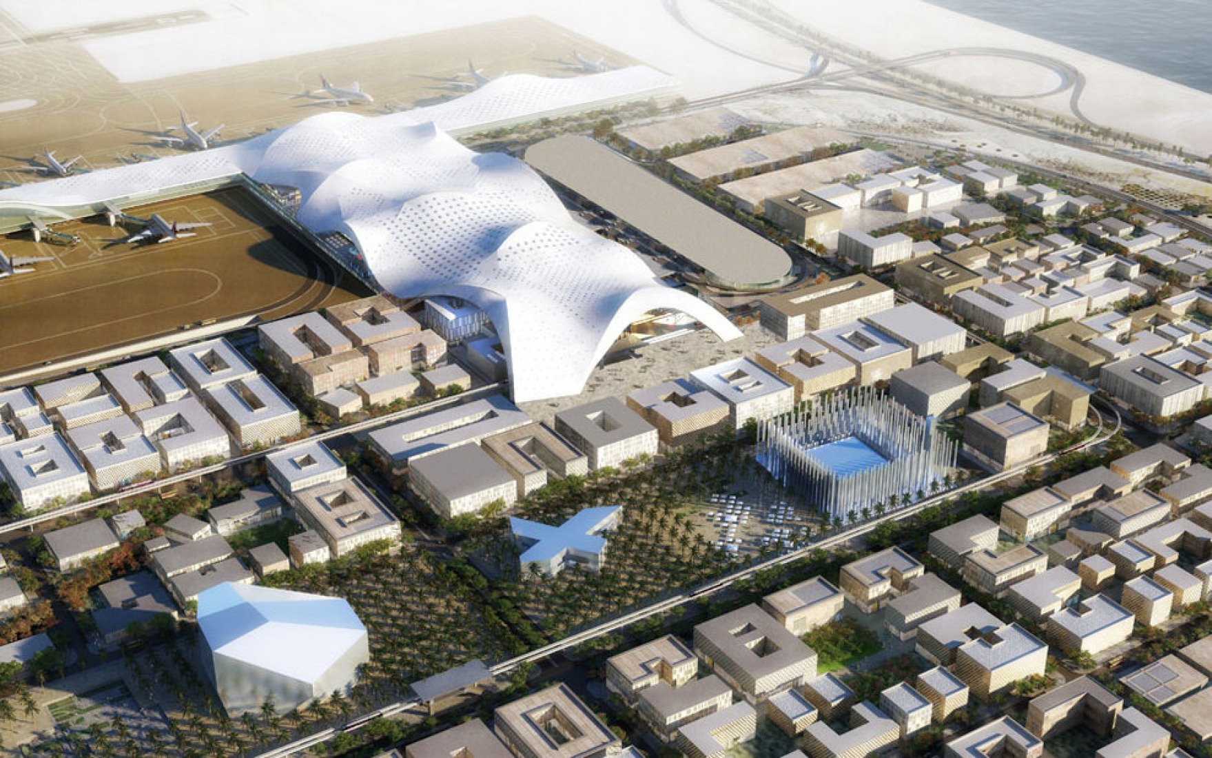 Plan director ciudad aeroportuaria de OMA para el Aeropuerto HIA en Doha