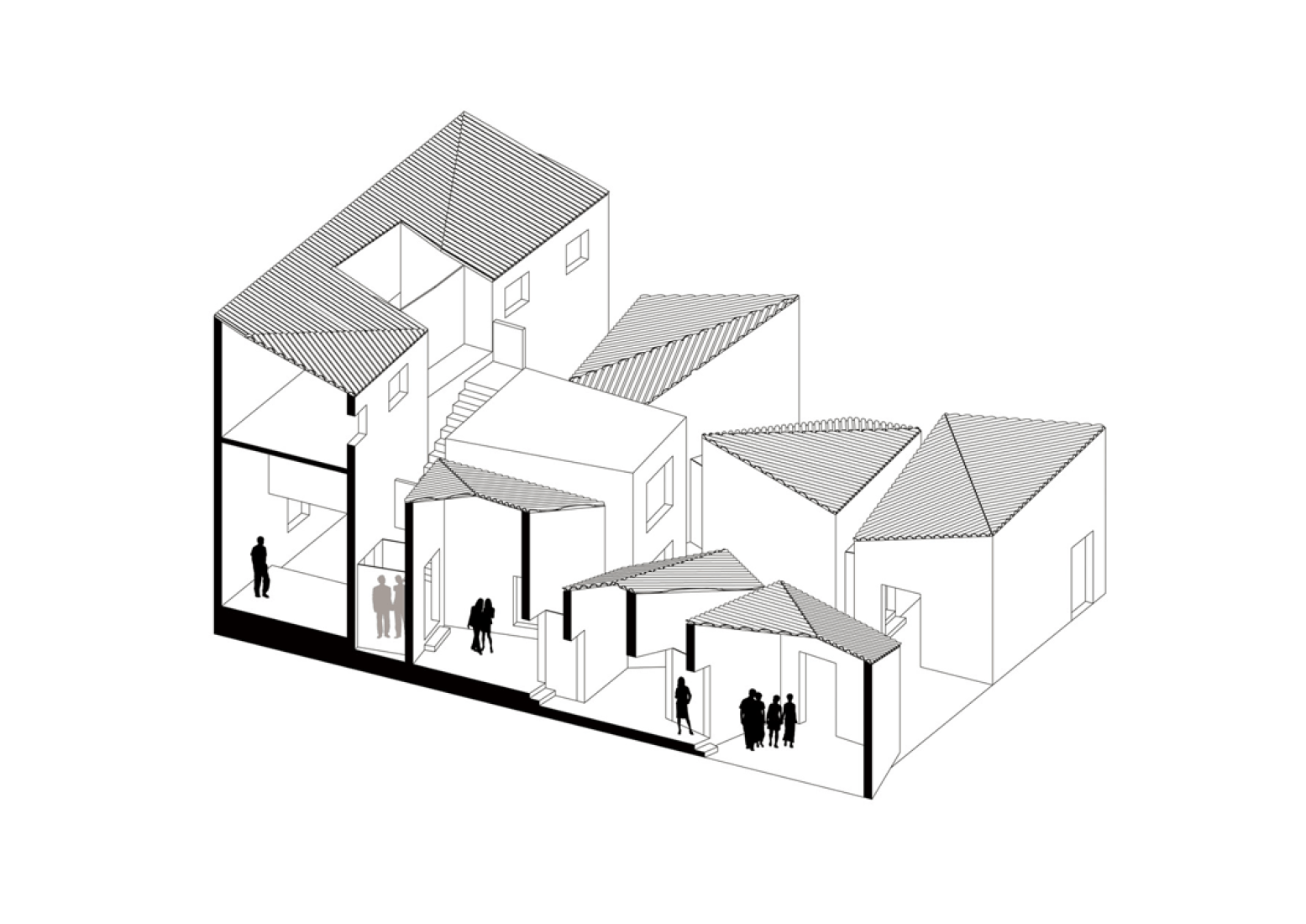 Axonometry. Image courtesy of Trace Architecture Office. 