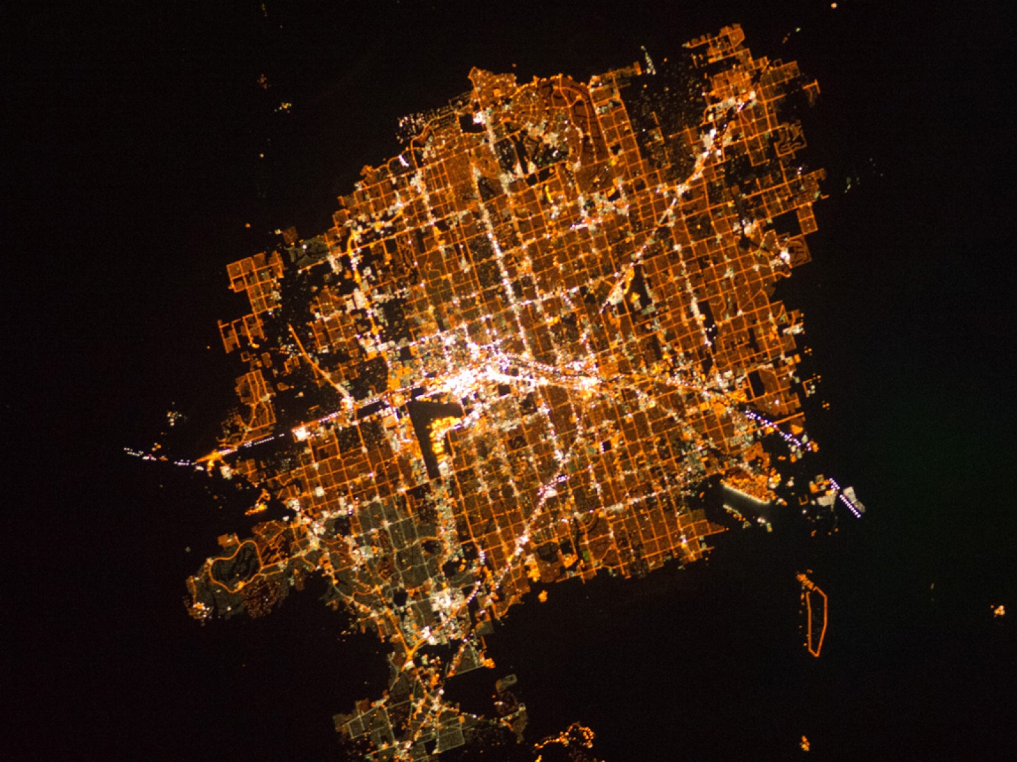 Las Vegas. Fotografía ISS/NASA.