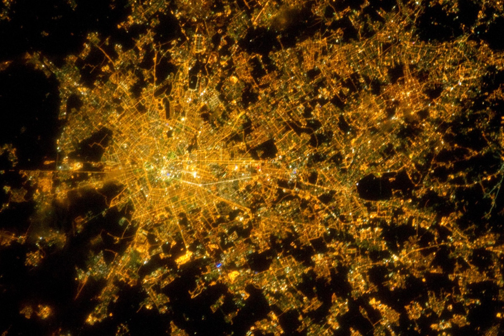 Milán. Fotografía ISS/NASA.