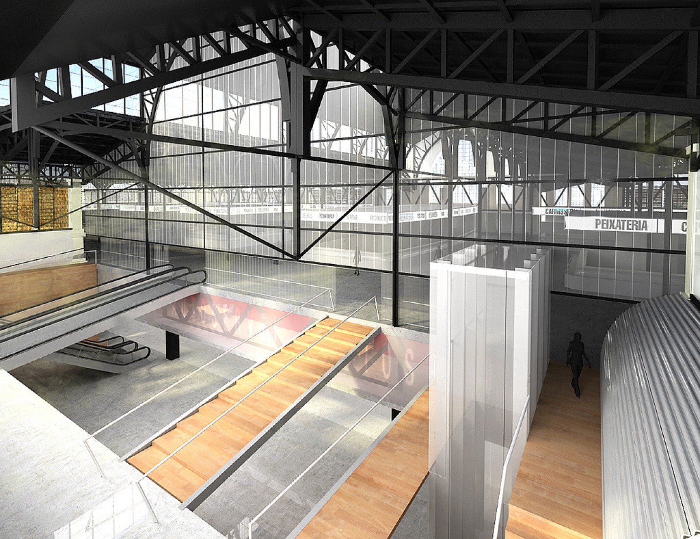 Rendering. Mercat del Ninot, Barcelona, by Mateo Arquitectes.
