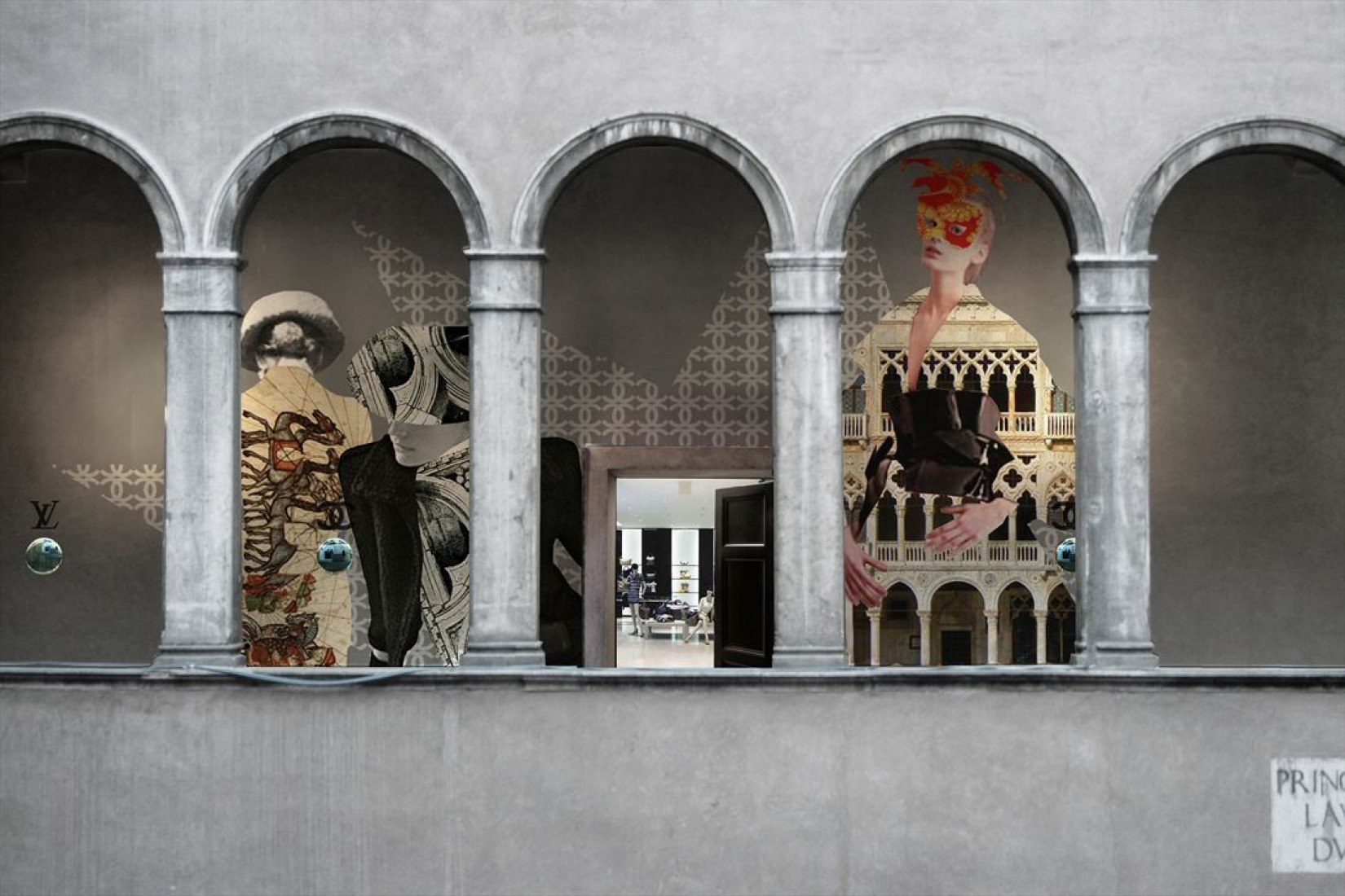 Collage. Fondaco dei Tedeschi. Por OMA © Todos los derechos reservados