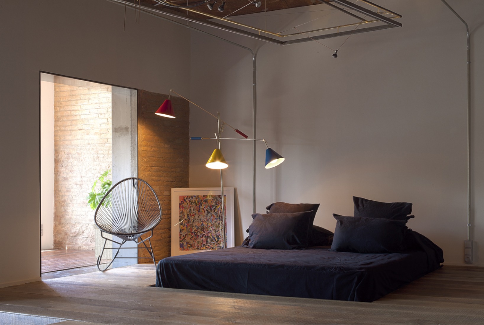 Habitación, zona privada. Apartamento Vessels por Víctor González Martí para TC-Interiors Barcelona. Fotografía © Oriol Tarragona.