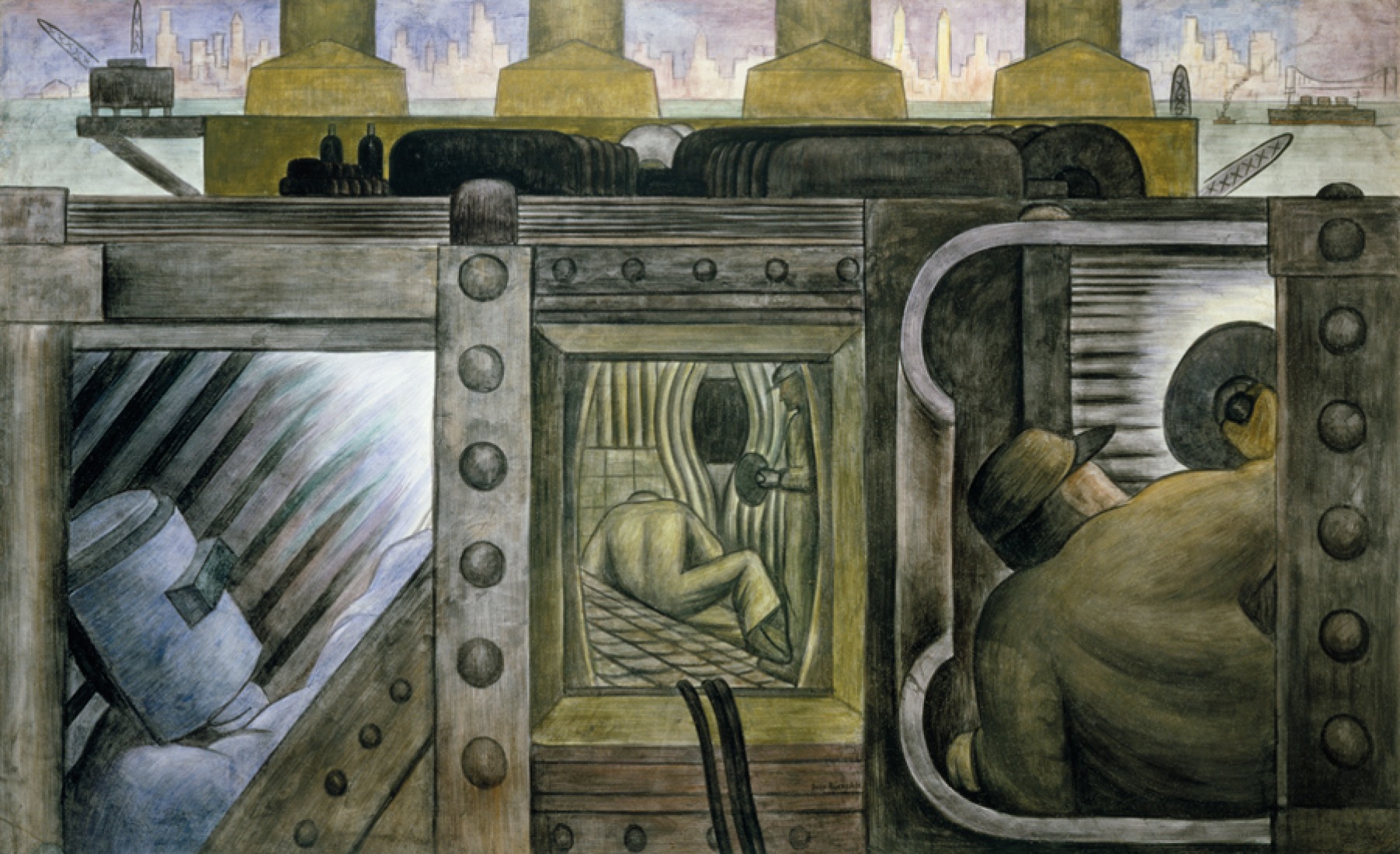 Fresco on reinforced cement in a galvanized-steel framework, 58 1/16 x 94 1/8" (147.5 x 239 cm). Private collection, Mexico. © 2011 Banco de México Diego Rivera & Frida Kahlo Museums Trust, México, D.F./Artists Rights Society (ARS), New York. Photograph by Rafael Doniz.