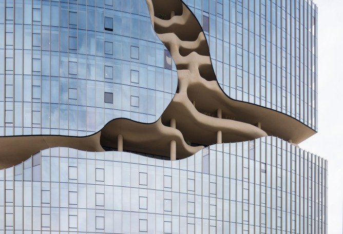 «One River North» por Ma Yansong/MAD Architects. Fotografía por Iwan Baan.