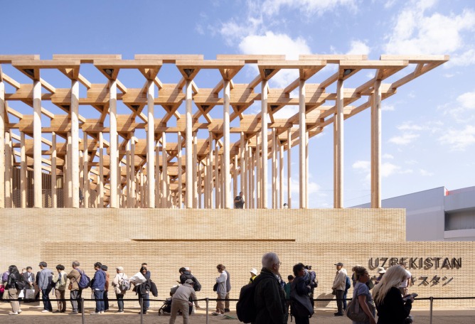 National Pavilion Uzbekistan, Expo 2025 by Atelier Brückner. Photograph by Arch-Exist. 