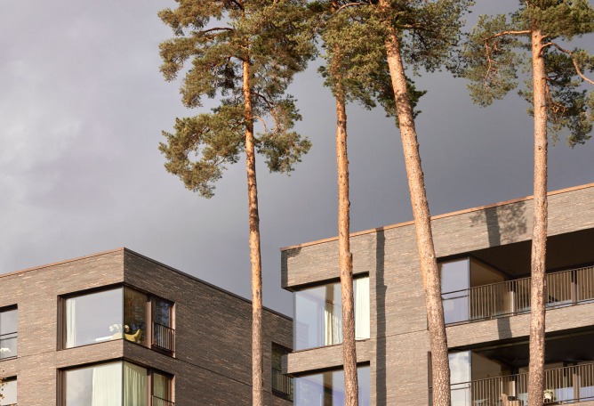 Grimelundsveien Apartments by R21 Arkitekter. Photograph by Mariela Apollonio.