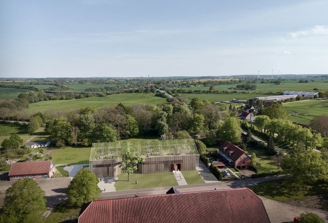 Museo Ehrhardt por Kéré architecture y HK Architekten. Visualización por Kéré architecture. Museo Ehrhardt por Kéré architecture y HK Architekten. Visualización por Kéré architecture.