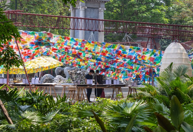 Pabellón T10A por ODDO architects. Fotografía por Trieu Chien.