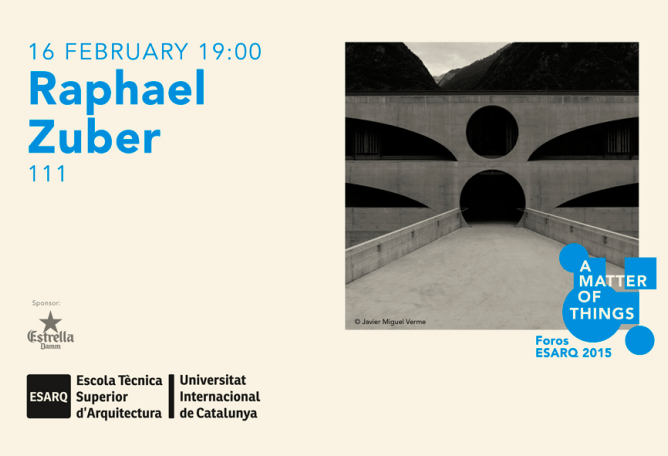 Raphael Zuber lecture. Image courtesy of Esarq-UIC.