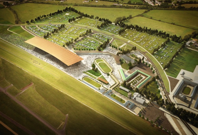 Overview. Rendering. The Curragh Racecourse by Grimshaw Architects.