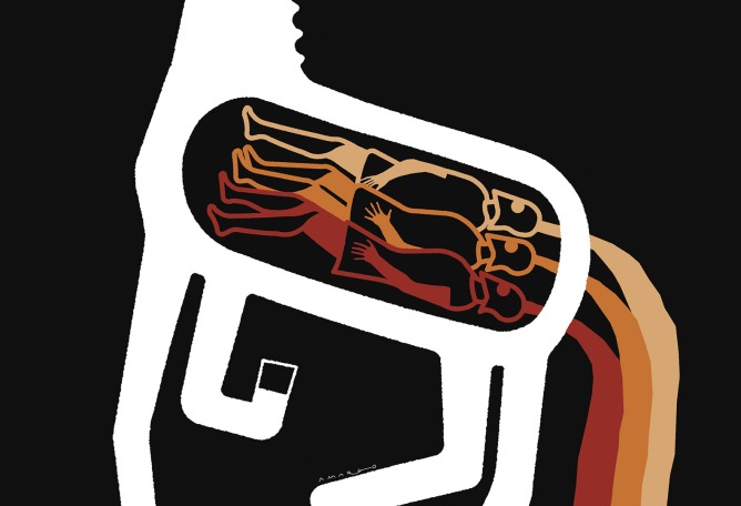 Pablo Amargo. Cartel para el festival París, Quartier d’Été, 2014. Cortesía del Museo ABC