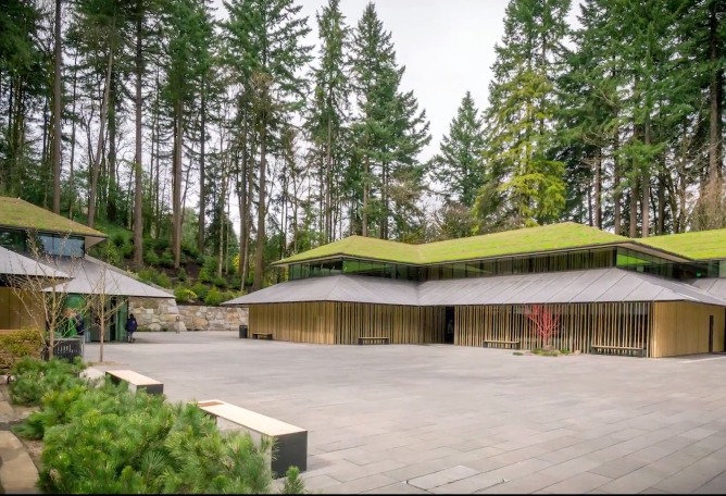 Portland Japanese Garden Expansion by Kengo Kuma. Photograph by Bruce Foster