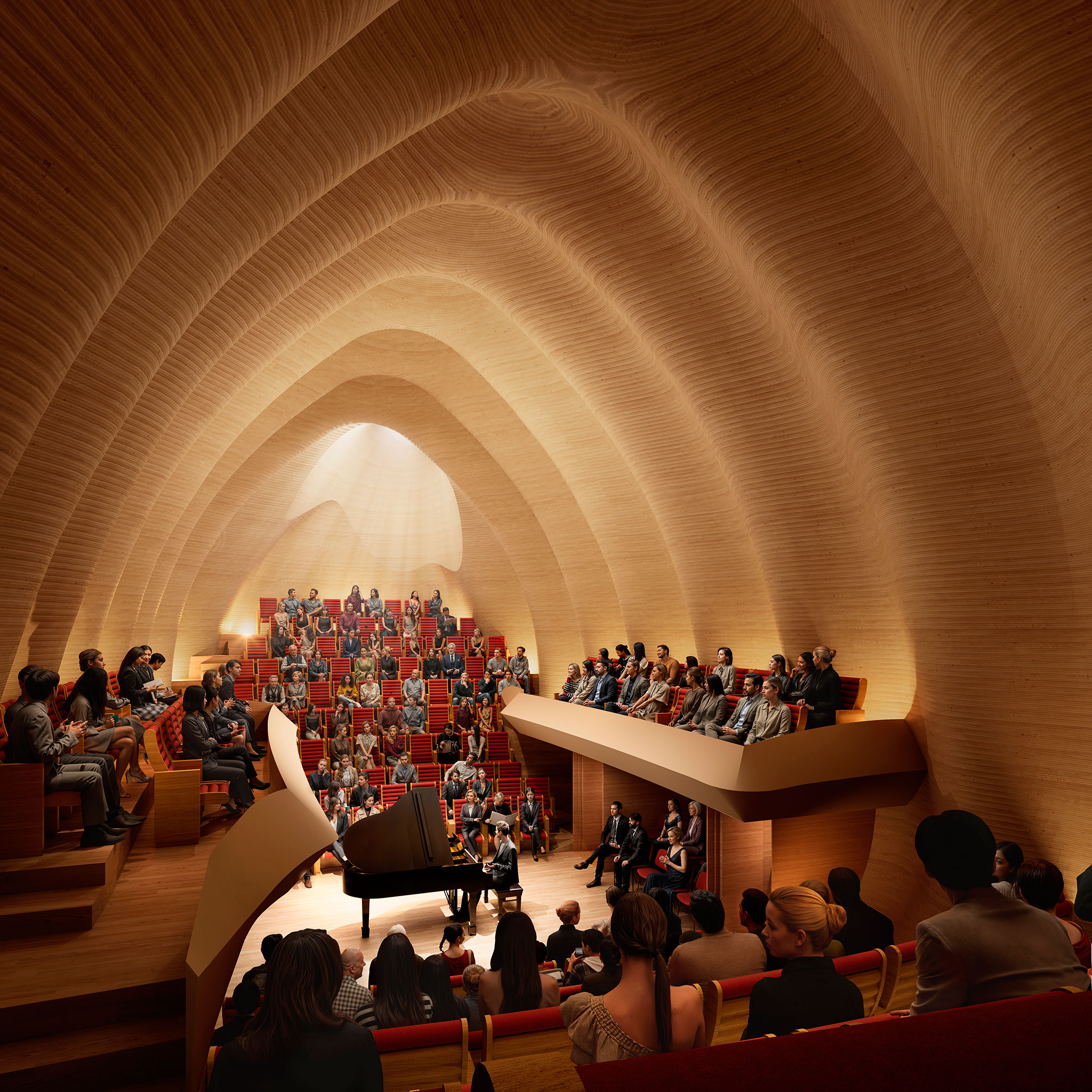 Intercultural Arts Center. Altdorf Concert Hall por Shigeru Ban