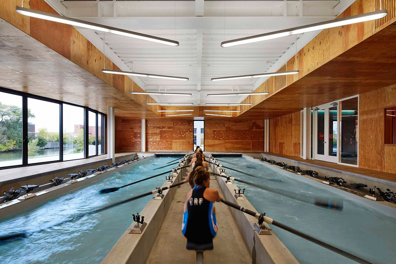 WMS Boathouse at Clark Park; Chicago, Illinois; by Studio Gang Architects