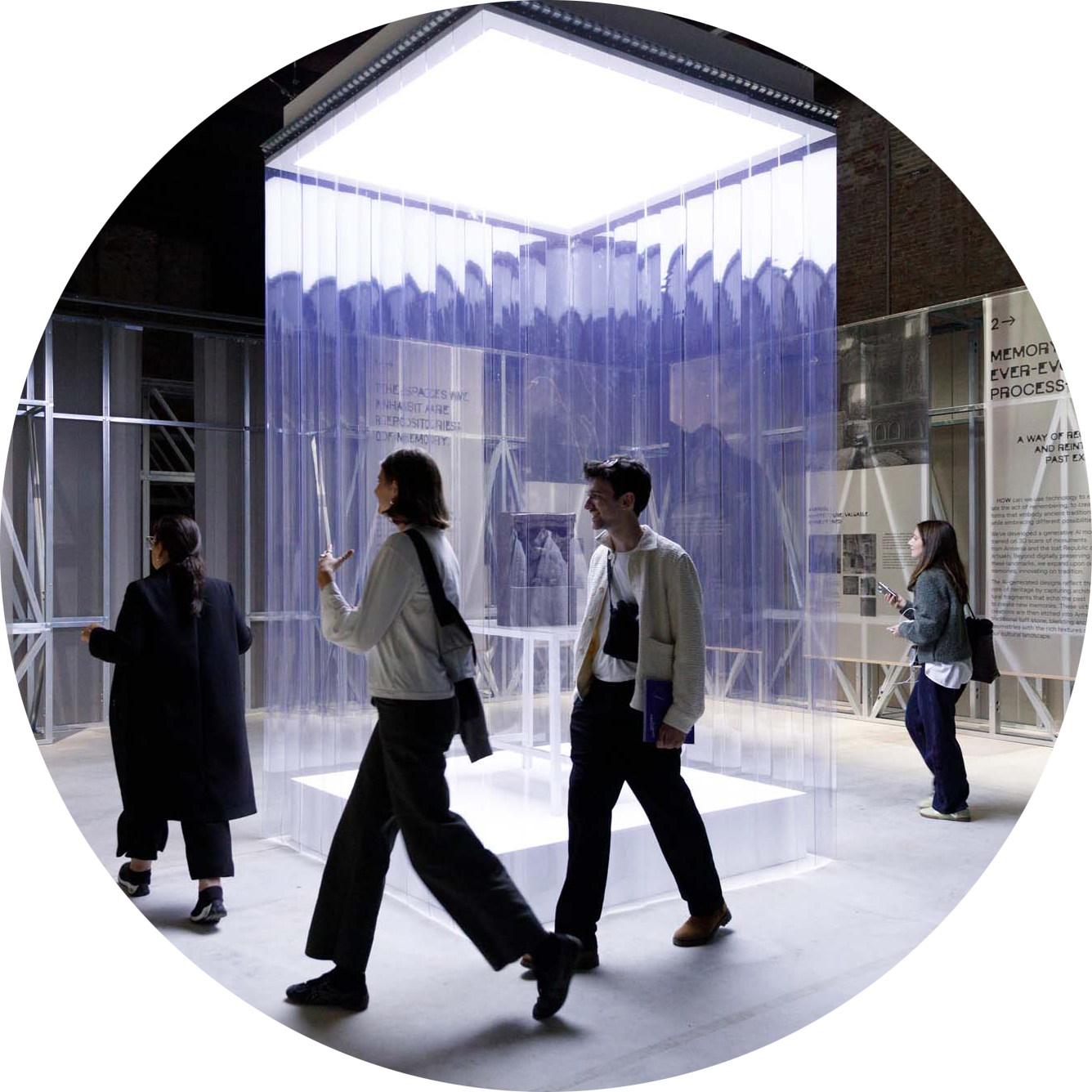 Microarchitecture Through AI: New Memories Ancient Monuments. Armenian Pavilion. Photograph by electric architects.