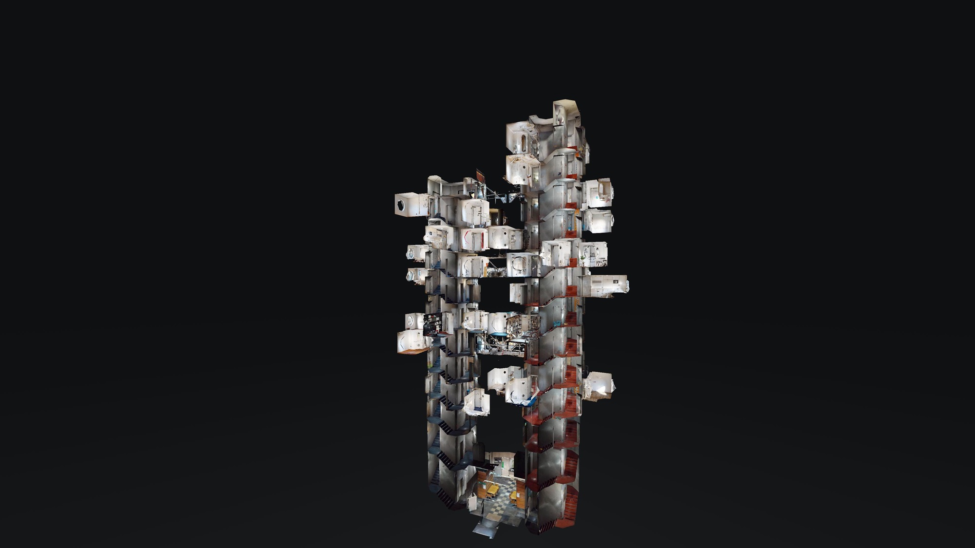 Archi Hatch / Yuta Tokunaga (Japanese, born 1980). Nakagin 3D Archive, 2022. 360 digital photogrammetry.