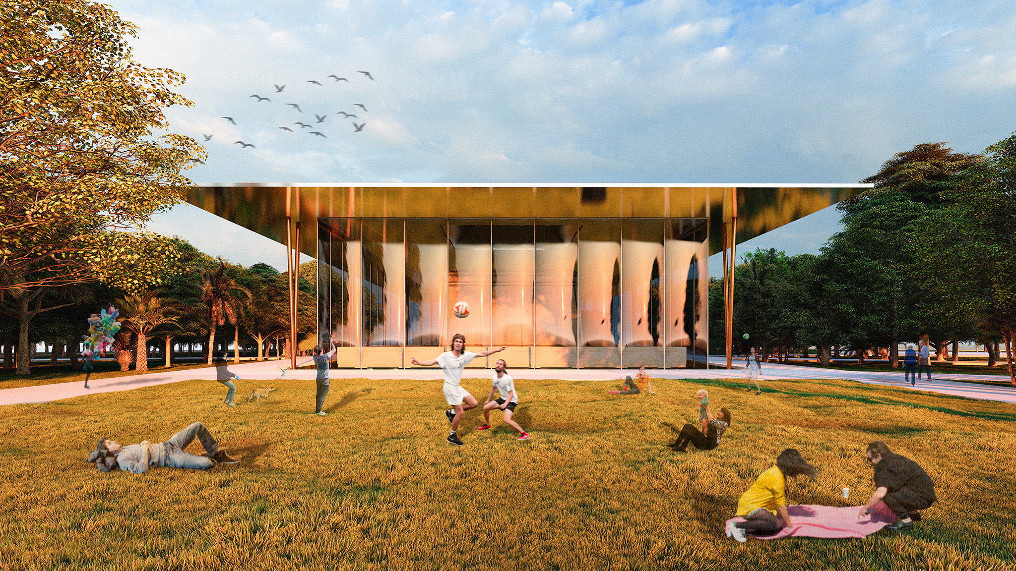 Rendering. "Memoria suspendida" by Eduardo Alonso Tejedor.