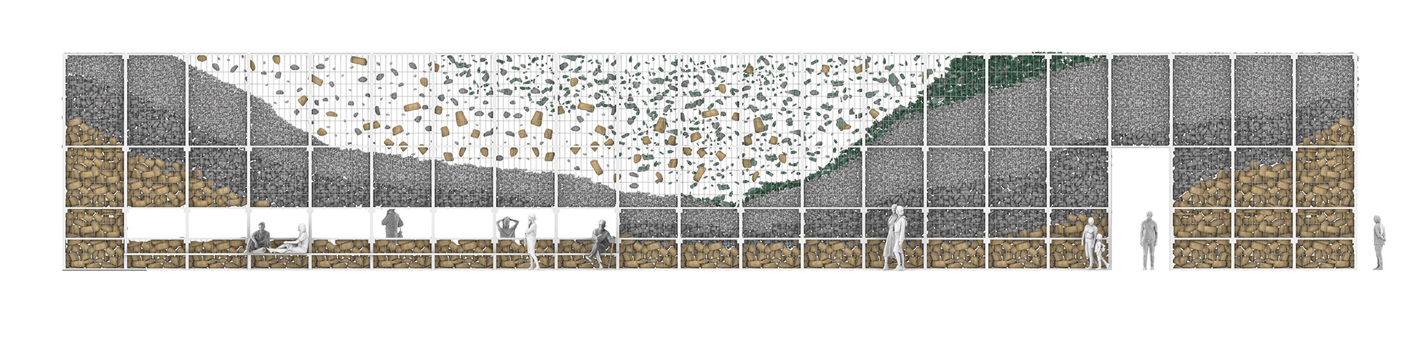 DE ROCA MADRE, proyecto ganador para La Plaza de Stagno (Las Palmas de Gran Canaria) por Alejandro Carrasco Hidalgo, Eduardo Cilleruelo Terán, Alberto Martínez García y Andrea Molina Cuadro.