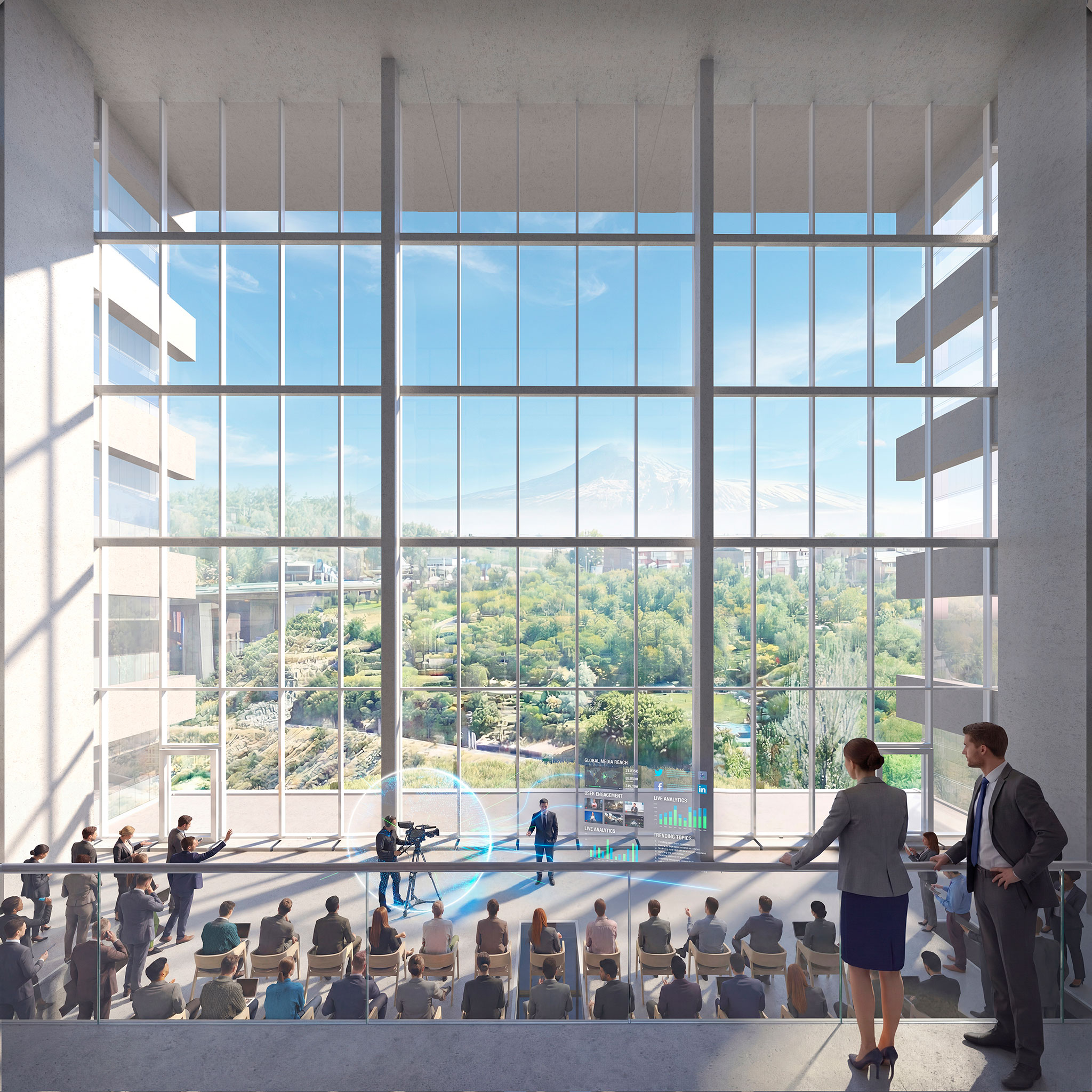 Rendering. "EU TUMO" Convergence Center by MVRDV.