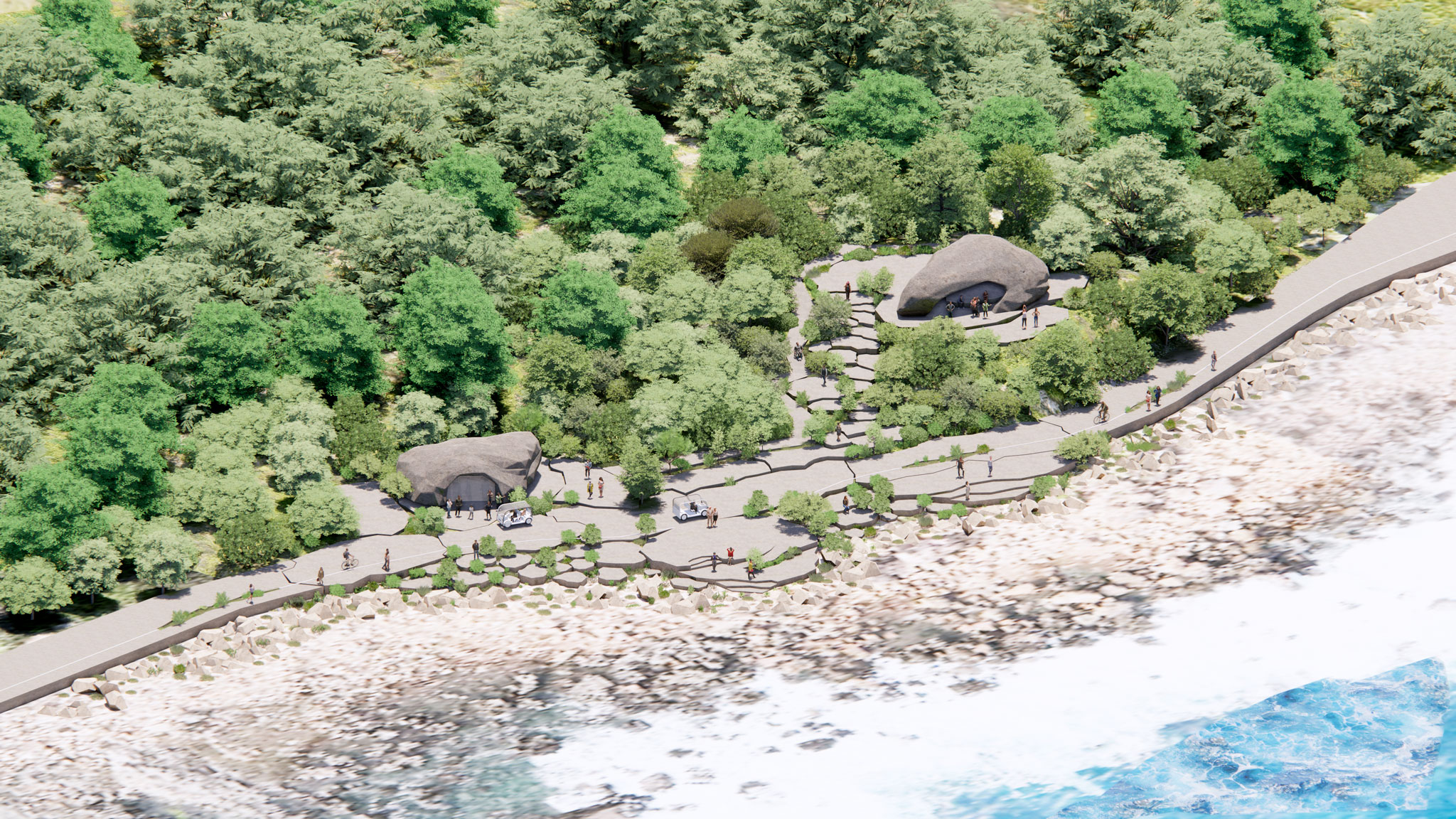 Rendering. Nature Rocks by MVRDV