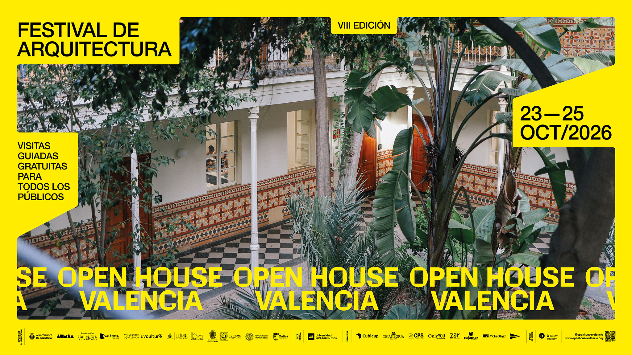 Poster oficial. Open House Valencia 2026.
