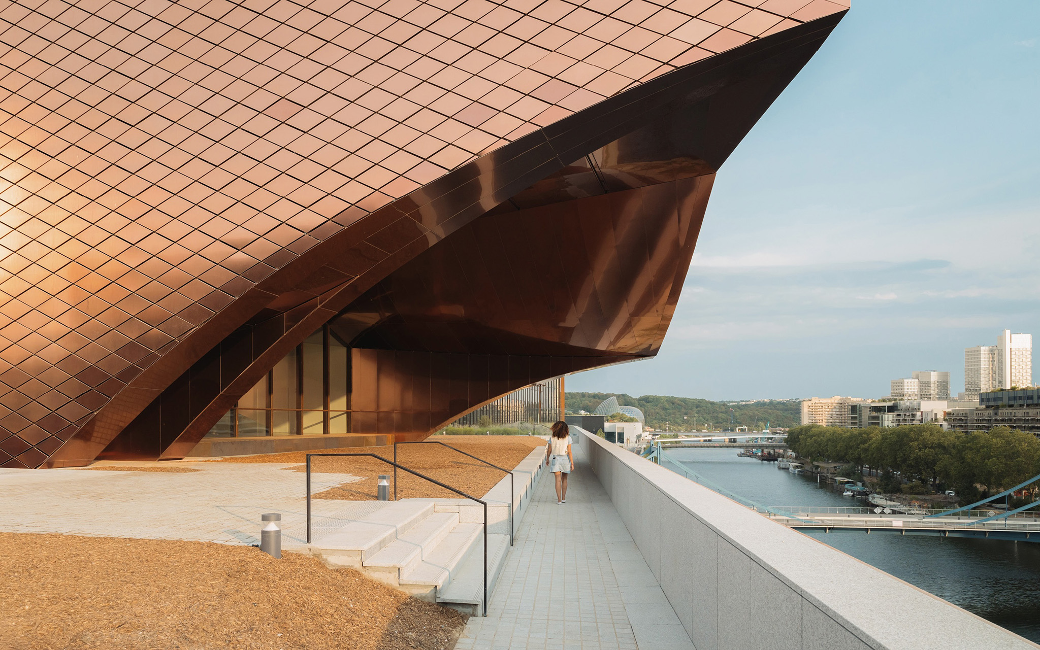 Le Large – Pointe des Arts Art Center – Seguin Island by RCR Arquitectes + CALQ Architects. Photograph by Nicolas Trouillard.