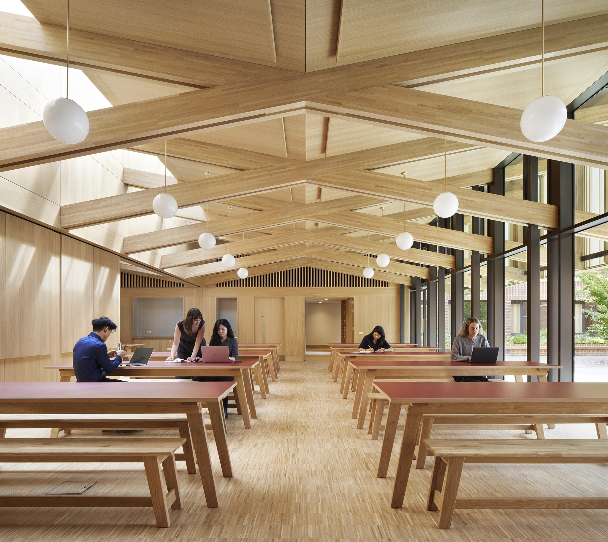 First boarding houses for girls at Winchester College by Stanton Williams. Photograph by Jack Hobhouse.