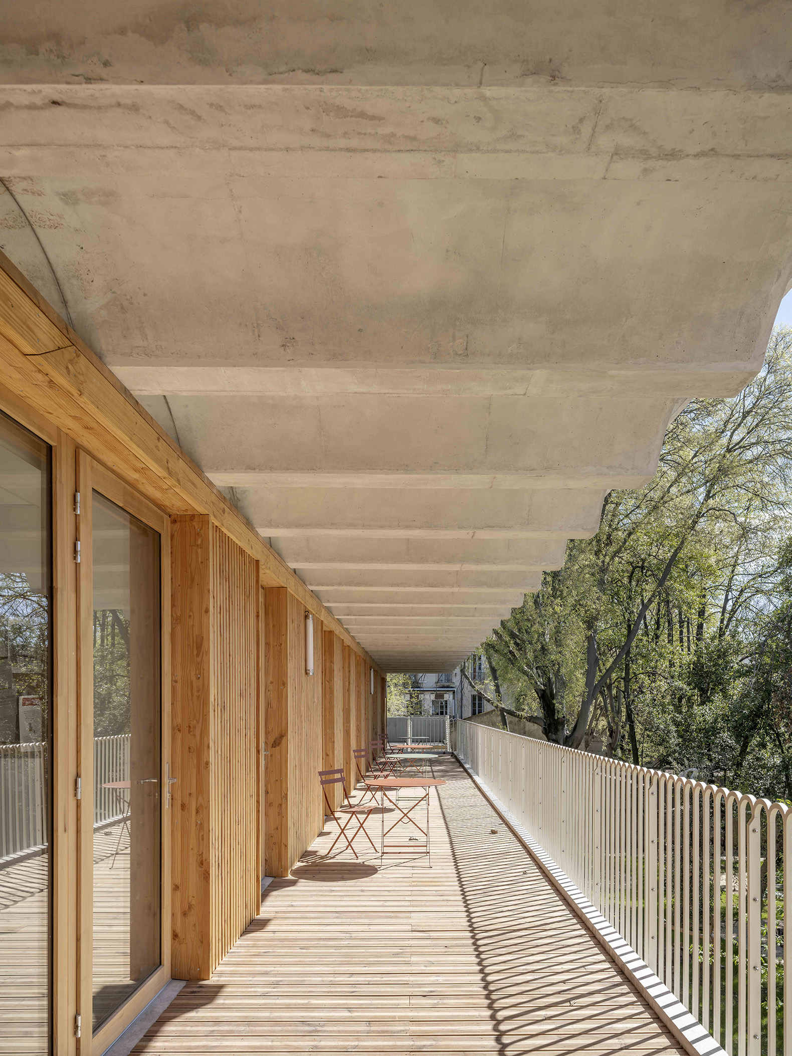 "Espace Ambroise Croizat" TAUTEM Architecture. Photograph by Luc Boegly.
